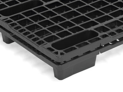 Nestable Plastic Pallet 1200 x 1000 x 125mm with Raised Edge – 900kg Dynamic Load