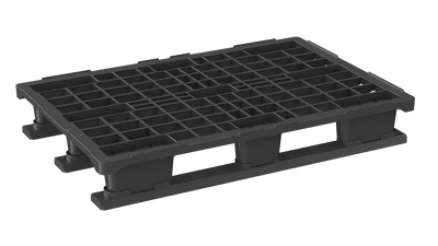 Heavy Duty Plastic Euro Pallet 1200 x 800 x 187mm with 3 Runners – Open Deck | 1100kg Dynamic Load