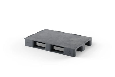 Heavy Duty Plastic Euro Pallet 1200 x 800 x 150mm – Closed Deck | 1500kg Dynamic Load | 3 Runners