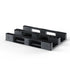 Heavy Duty Plastic Euro Pallet 1200 x 800 x 150mm – Closed Deck | 1500kg Dynamic Load | 3 Runners