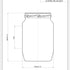 750ml Flint Glas Voedselpot - Ardagh