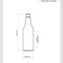 500ml Glazen Ale Oneway Bierfles - Ardagh