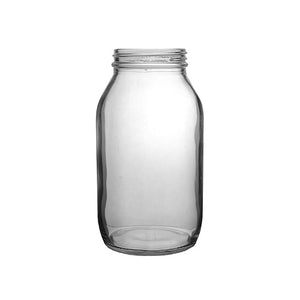 500ml clear white flint glass powder jar for cosmetics and pharmaceuticals