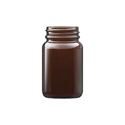 60ml Amber Powder Jar – UV-Protective Glass Jar for Cosmetics & Powders