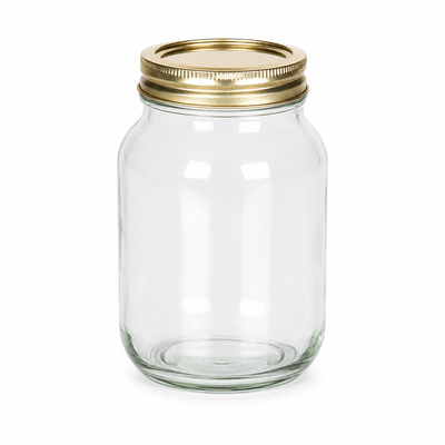 500ml Effen Mason Glazen Pot