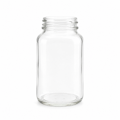 120ml (4oz) Witte Flint Glazen Poederfles