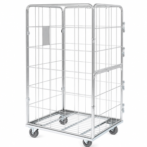 Container 800x700x1500 met Voordeuren – Veilige Rolkooi voor Gemakkelijke Toegang