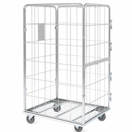 Container 800x700x1500 met Voordeuren – Veilige Rolkooi voor Gemakkelijke Toegang