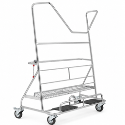 Plate Trolley Carry WP4BW met Plank en Mand - Duurzaam en Handig