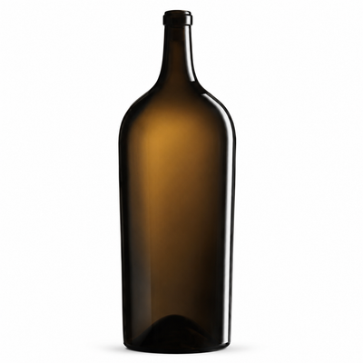 Bordelaise 9L Antique Green Glass Bottle – Cork Finish