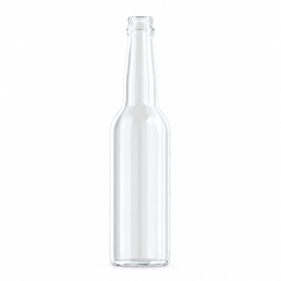 330ml White Flint Glass Oneway Beer Bottle – 28mm Crown Finish