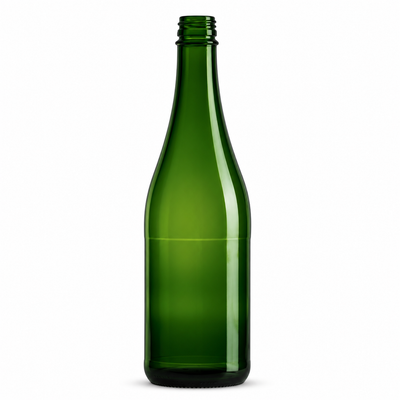Cidre RE 75cl Green 04 Glass Bottle – 15mm Screw Cap