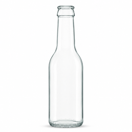 Long Neck Basse 25cl Flint Glass Bottle – Crown Finish