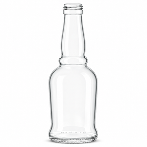 70cl clear flint glass bottle with DBVPSTD screw cap finish and low push-up base