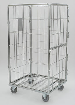 Container 800x700x1500 met Voordeuren – Veilige Rolkooi voor Gemakkelijke Toegang