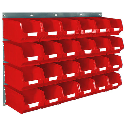Wall Mounted Louvred Panel & Bin Kits | Complete Wall Storage with Small Parts Bins
