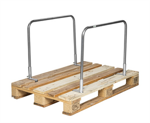 pallet support pair measuring 775 x 115 x 1000 mm for warehouse pallet positioning