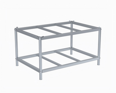 Electrogalvanized Pallet Table with Pallet Control – For EUR Pallet 1200 × 800 mm – 1216 × 816 × 657 mm