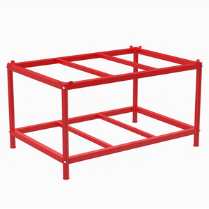 Powder-Coated Pallet Table with Pallet Control – For EUR Pallet 1200 × 800 mm – 1216 × 816 × 657 mm