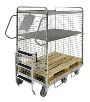 Modul 600 Picking Trolley – Electrogalvanised Flex Cart – 600kg Capacity (1295 × 810 × 1700 mm)