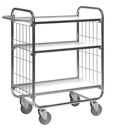 Series 8000 Shelving Trolley – Electrogalvanised Flex Cart – 250 kg Capacity (945 × 470 × 1120 mm)