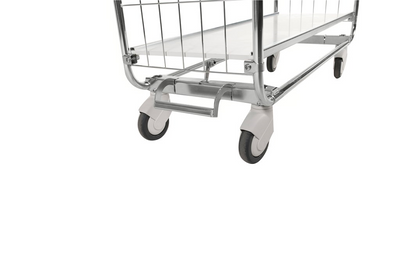 Series 8000 Shelving Trolley – Electrogalvanised Flex Cart with Central Lock – 250 kg Capacity (1395 × 470 × 1120 mm)