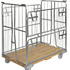 Roll Container with Wooden Base and Half Gate – 1200mm Access Side | 500kg Load Capacity