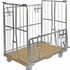 Roll Container with Wooden Base – Half-Drop Gate Roll Cage | 500kg Capacity