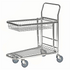 Stackable Shop Trolley with Fold-Up Basket – Multi-Purpose Storage Trolley | 100kg Shelf Capacity