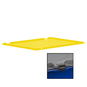 Food approved polypropylene hinged lid 600x400mm for Euro containers