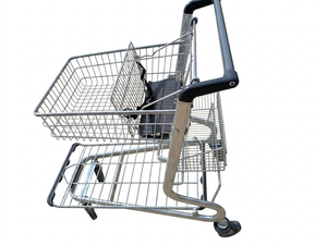 MUC300 Flatbed Trolley with 2 Baskets and Child Seat, 34L Capacity