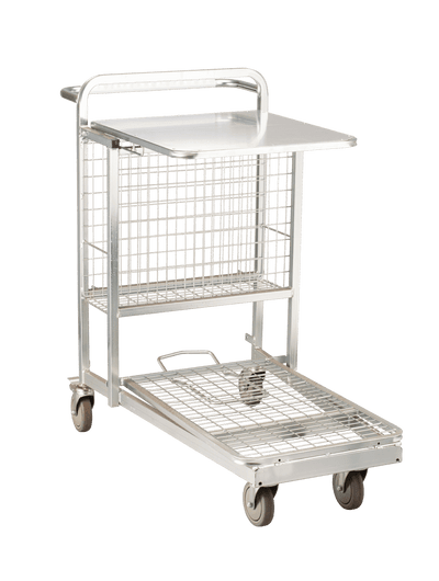 Merchandising Stock Trolley with Shelf, 1080 x 900 x 600 mm