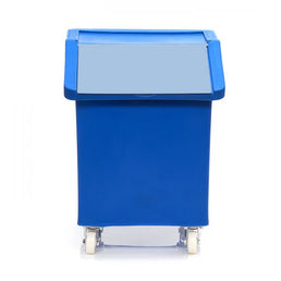 89 Litre Ingredients Trolley with Clear Flap Lid – Food Approved Mobile Storage Bin