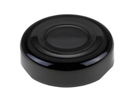 38MM Black Button Twist-Off Cap