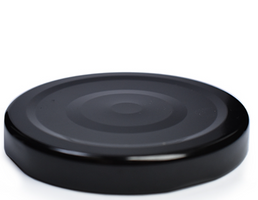 48MM Twist-Off Black Button Caps