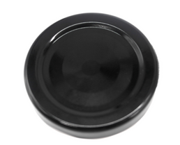 48MM Black Twist-Off Caps