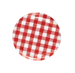 63MM Red Gingham Print Twist-Off Caps