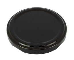 63MM Black Button Twist-Off Caps – Pasteurisable