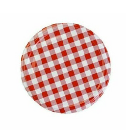 66MM Twist-Off Red Gingham Caps