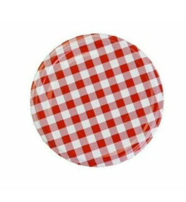 66MM Twist-Off Red Gingham Caps