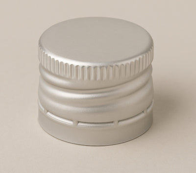 28x18mm Silver Aluminium Deep ROPP Tamper-Evident Caps – Secure & Premium Seal