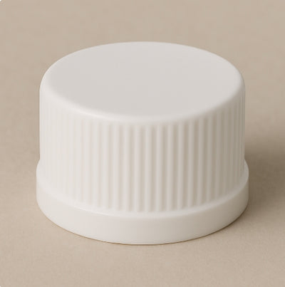 28/R3 White Polypropylene Wadless Caps – Durable, Easy Seal