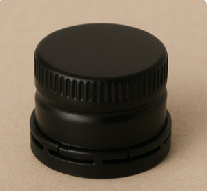 18GL Zwarte Tamper-Evident Dop met Polycone Voering – Precisie Seal voor Vloeistoffen