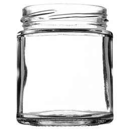 190ml (8oz) Panelled Flint Glass Food Empty Jar