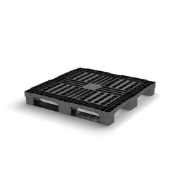 Chemical CP3 Plastic Pallet 1140x1140x150mm – HDPE Plastic, Open Deck, Raised Edge