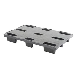 Plastic Container Pallet – 1140x760x155mm – Gesloten Dek – Nestbaar – 9 Poten