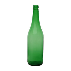 750ml Green Sloping Neck Glass Mineral Water Bottle – Premium Glass Bottle