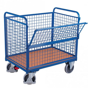 Mesh Sided Platform Trolley with Brake – 500kg Capacity