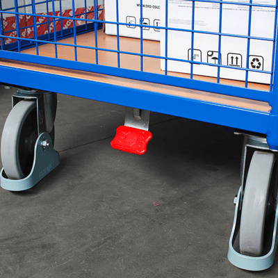 Mesh Sided Platform Trolley with Brake – 500kg Capacity