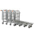 Nestable Stock Trolley with Folding Basket, 500kg Load Capacity